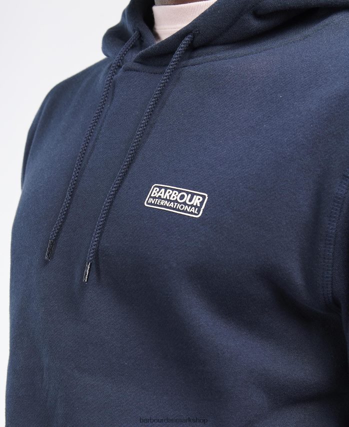 antracit mergel international lille hættetrøje med logo BR2BR2989 Mænd Barbour tøj