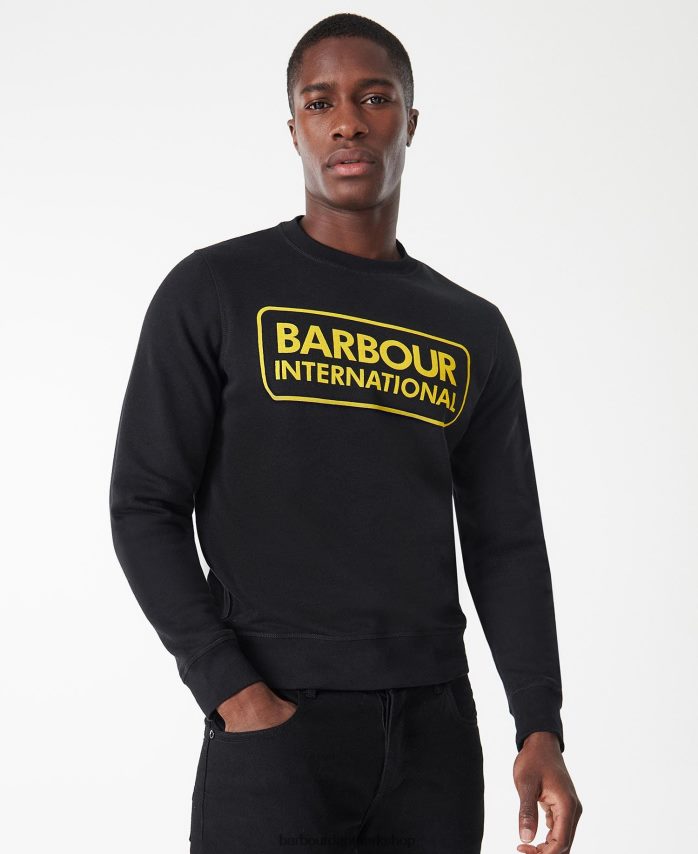 antracit mergel international sweatshirt stort logo BR2BR21023 Mænd Barbour tøj