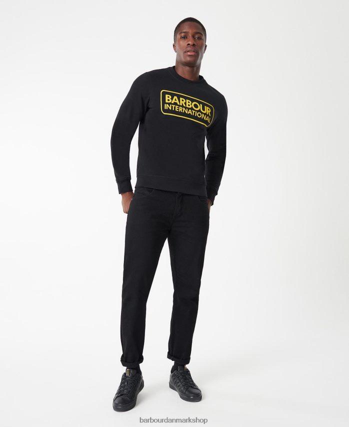 antracit mergel international sweatshirt stort logo BR2BR21023 Mænd Barbour tøj