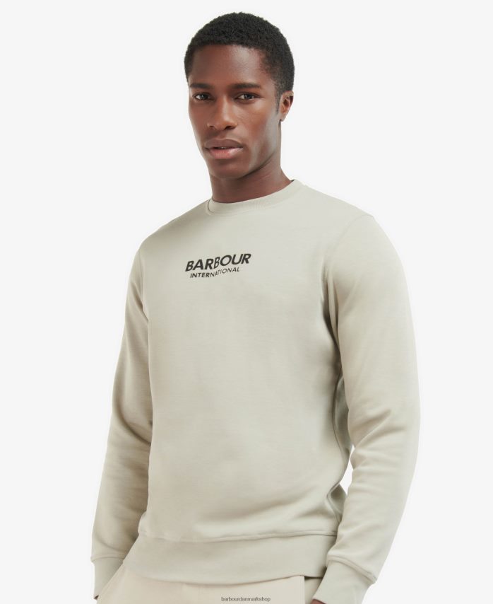 antracit mergel sweatshirt med motorbesætning BR2BR21068 Mænd Barbour tøj