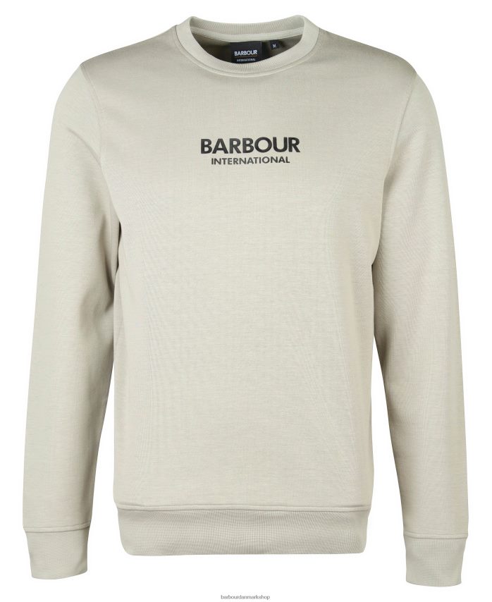 antracit mergel sweatshirt med motorbesætning BR2BR21068 Mænd Barbour tøj