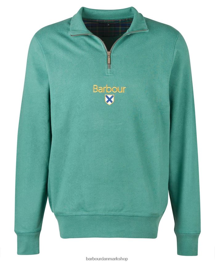 dyb blå trinity halv lynlås BR2BR21055 Mænd Barbour tøj