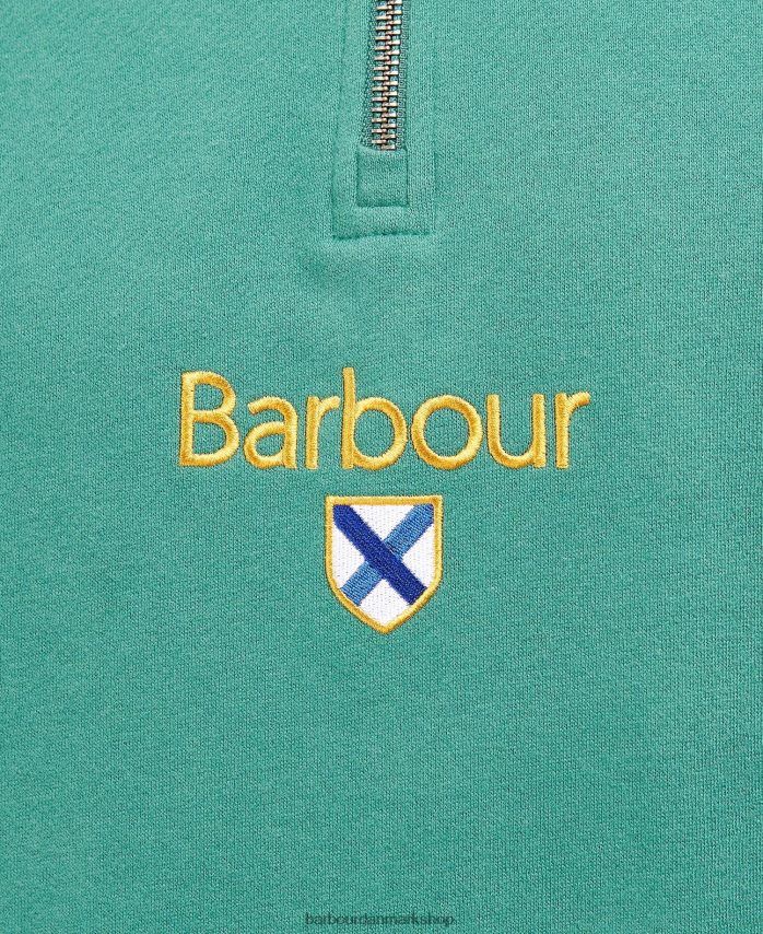 dyb blå trinity halv lynlås BR2BR21055 Mænd Barbour tøj