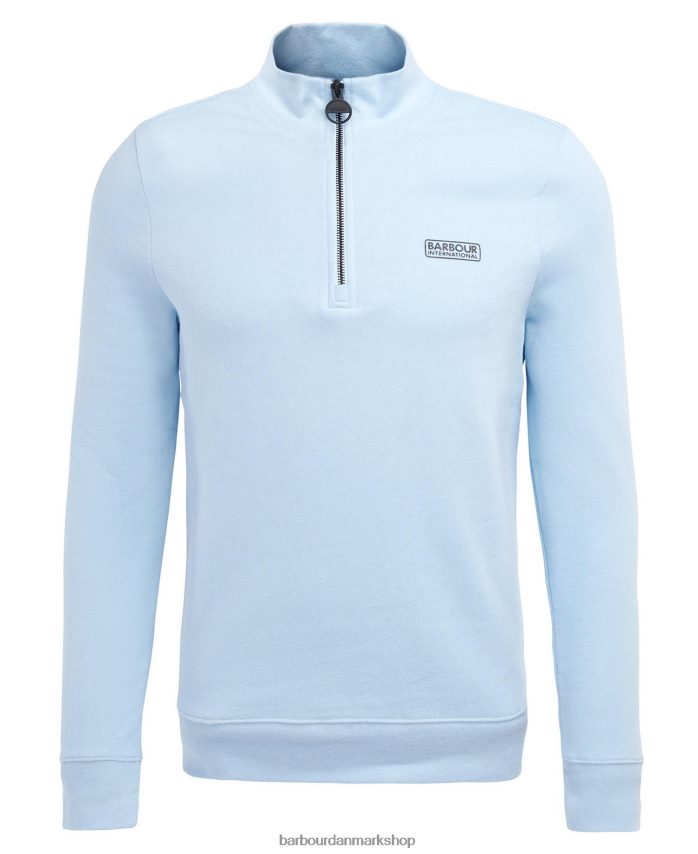 falmet blå essentiel sweatshirt med halv lynlås BR2BR2999 Mænd Barbour tøj