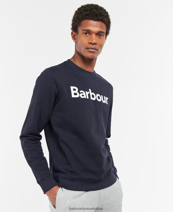 flåde logo sweatshirt med rund hals BR2BR21028 Mænd Barbour tøj