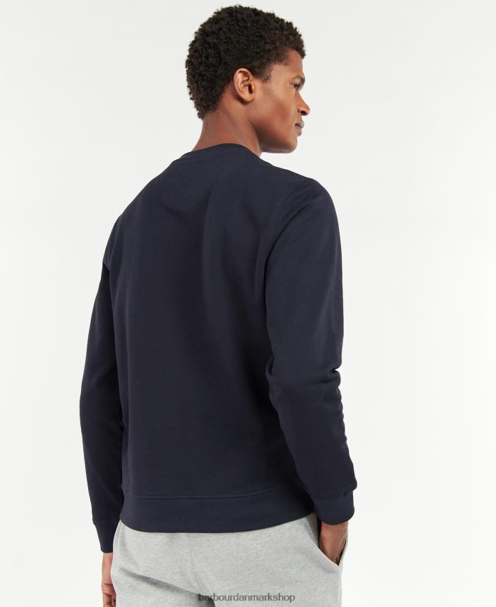 flåde logo sweatshirt med rund hals BR2BR21028 Mænd Barbour tøj
