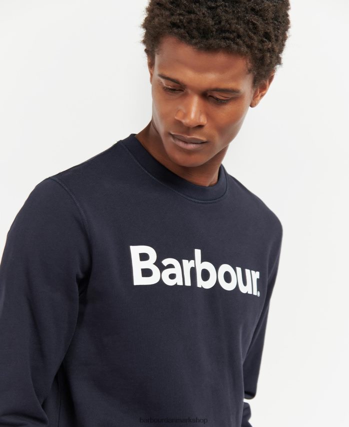 flåde logo sweatshirt med rund hals BR2BR21028 Mænd Barbour tøj