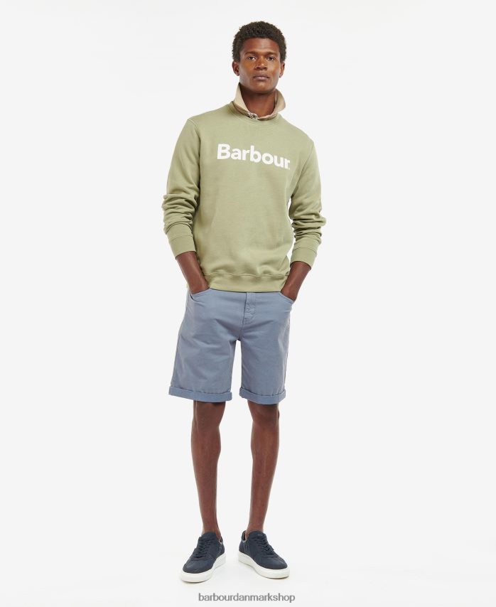 flåde logo sweatshirt med rund hals BR2BR21032 Mænd Barbour tøj
