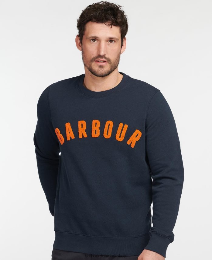 flåde prep logo sweatshirt BR2BR21006 Mænd Barbour tøj