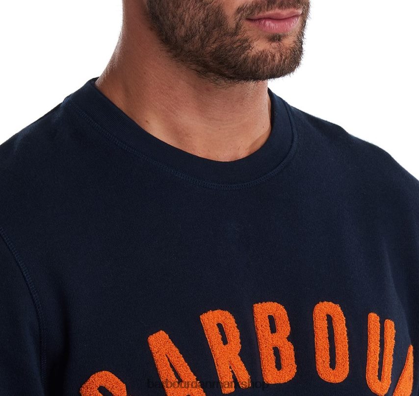 flåde prep logo sweatshirt BR2BR21006 Mænd Barbour tøj