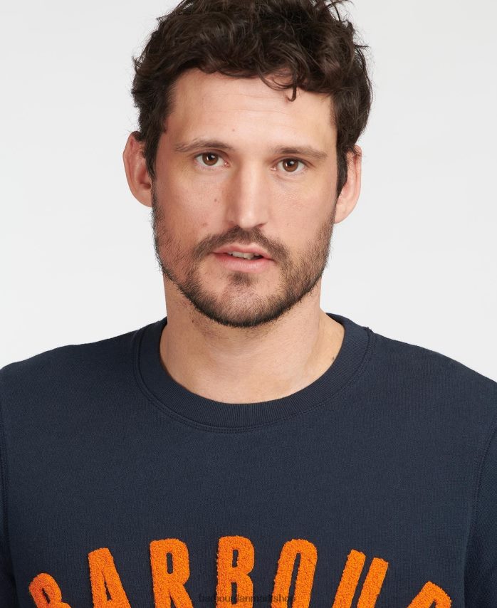 flåde prep logo sweatshirt BR2BR21006 Mænd Barbour tøj