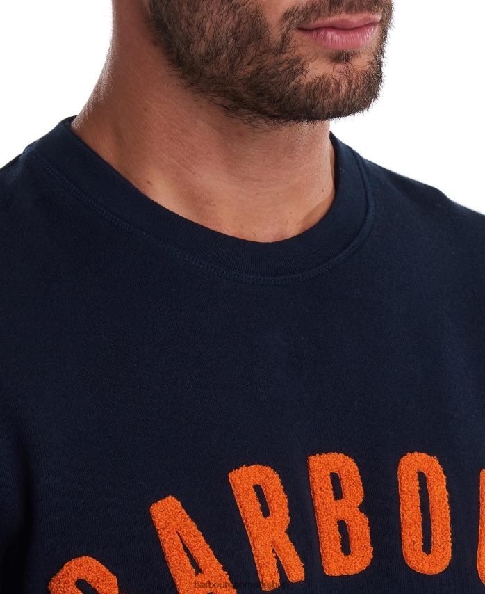 flåde prep logo sweatshirt BR2BR21006 Mænd Barbour tøj