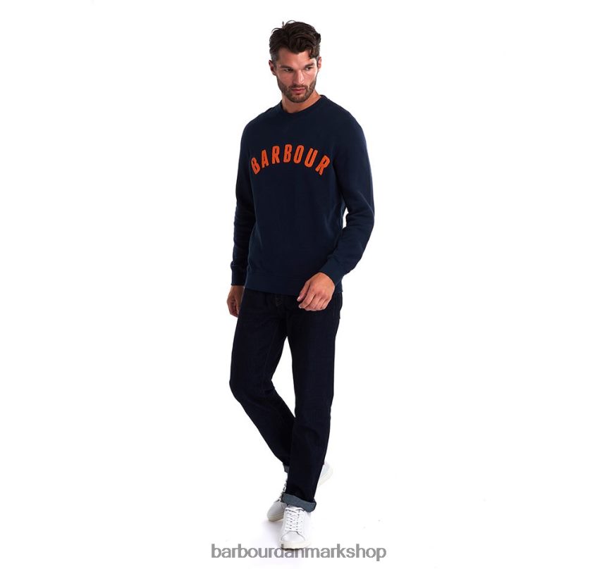 flåde prep logo sweatshirt BR2BR21006 Mænd Barbour tøj