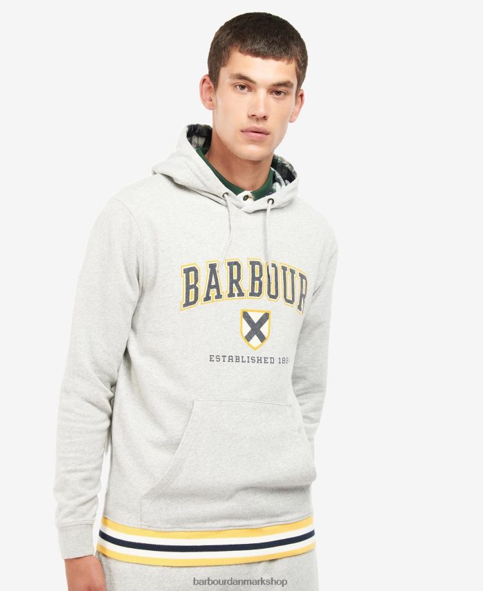 grå mergel linacre logo hættetrøje BR2BR21027 Mænd Barbour tøj