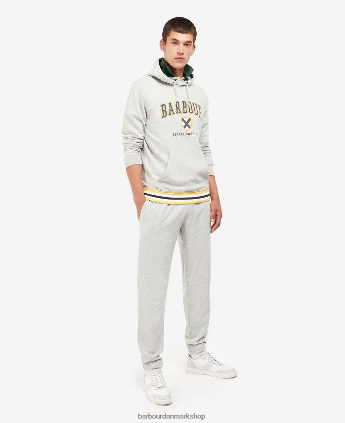 grå mergel linacre logo hættetrøje BR2BR21027 Mænd Barbour tøj