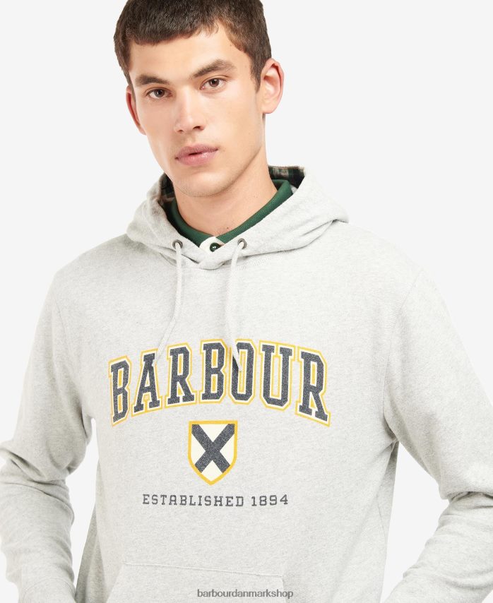 grå mergel linacre logo hættetrøje BR2BR21027 Mænd Barbour tøj