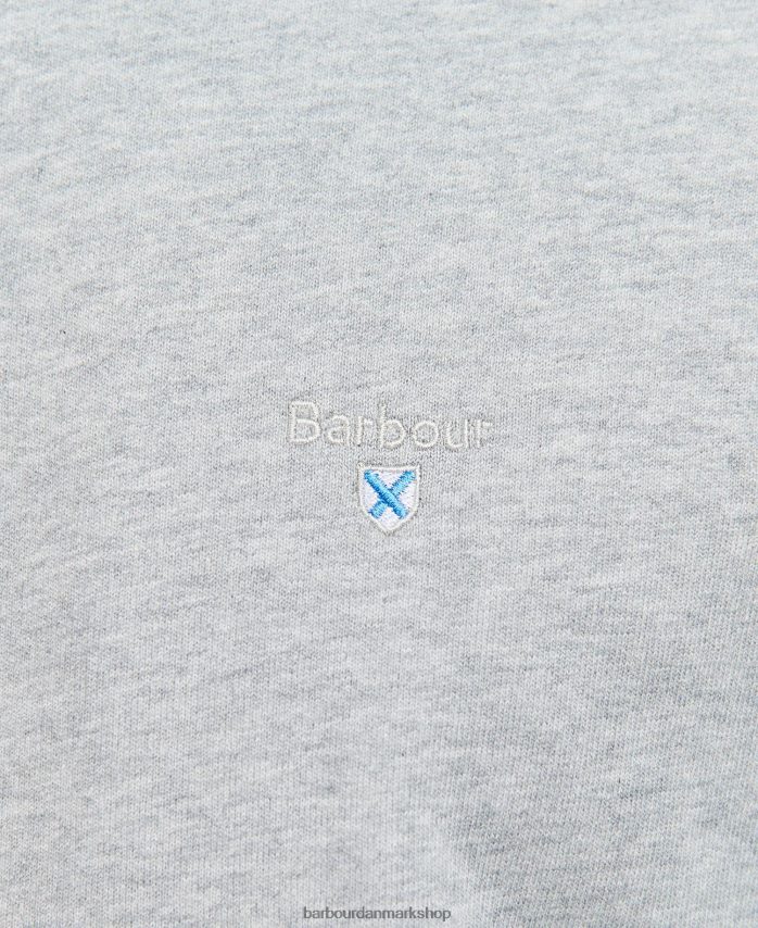 grå mergel wallington hættetrøje med lynlås BR2BR21001 Mænd Barbour tøj