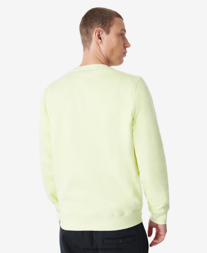gul dis racer badge sweatshirt BR2BR21039 Mænd Barbour tøj