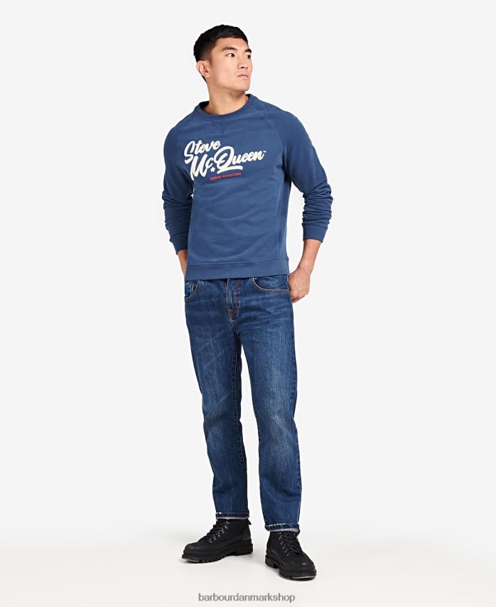 hviske hvid holts grafisk sweatshirt BR2BR21053 Mænd Barbour tøj