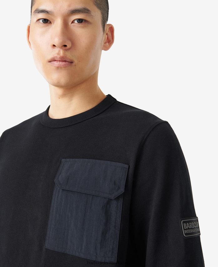klassisk sort banks sweatshirt BR2BR21025 Mænd Barbour tøj