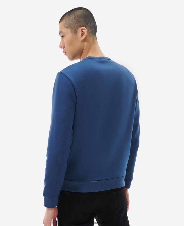 mørk denim stempel sweatshirt BR2BR21035 Mænd Barbour tøj