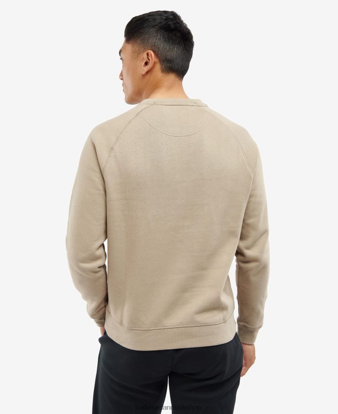 pudder blå essentiel sweatshirt med rund hals BR2BR21072 Mænd Barbour tøj