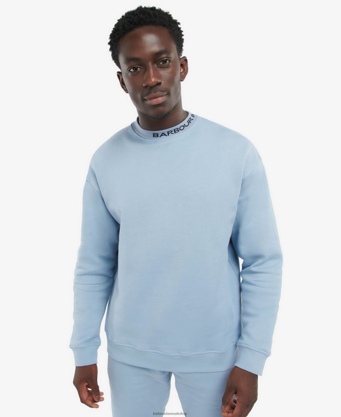 pudder blå regent sweatshirt BR2BR21038 Mænd Barbour tøj