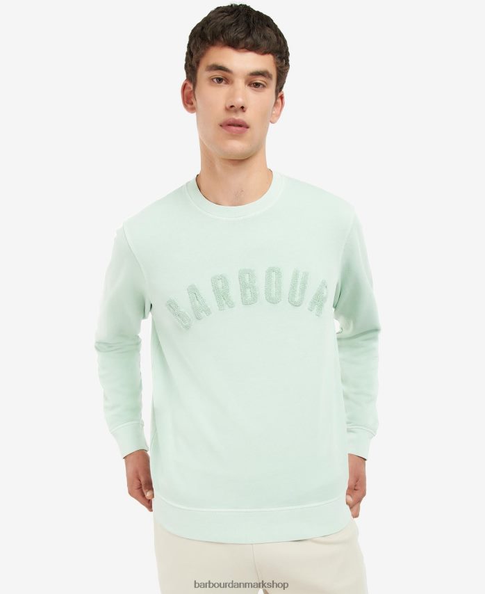 pudder blå stor logotrøje med rund hals BR2BR21041 Mænd Barbour tøj
