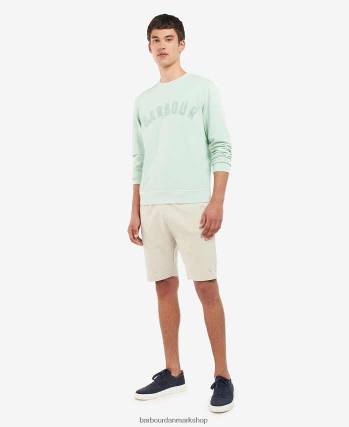 pudder blå stor logotrøje med rund hals BR2BR21041 Mænd Barbour tøj