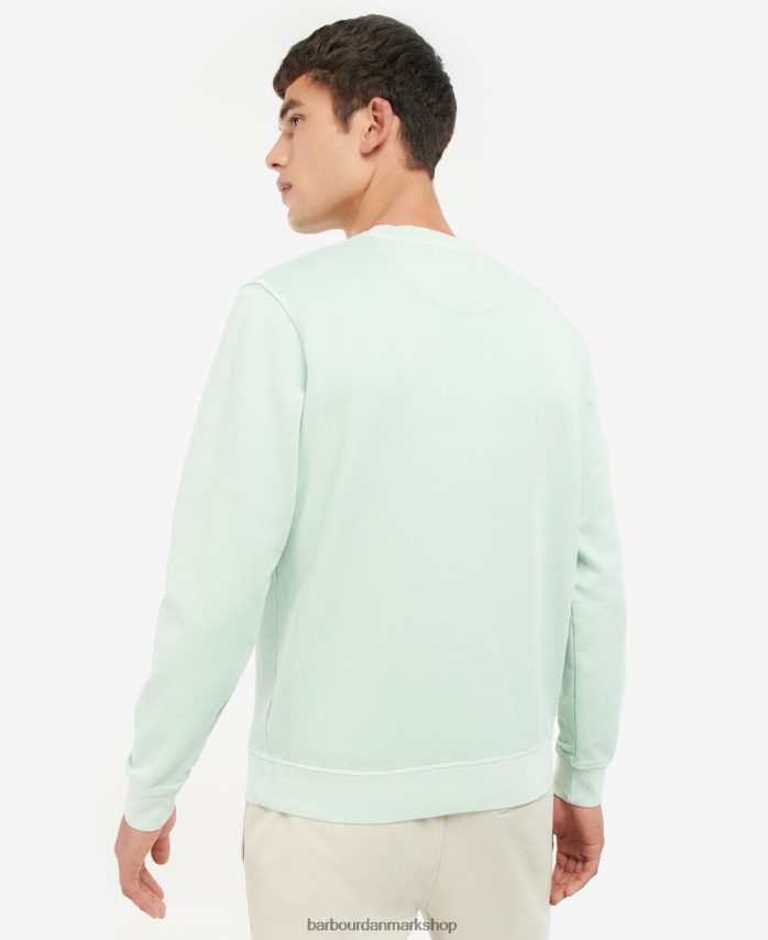 pudder blå stor logotrøje med rund hals BR2BR21041 Mænd Barbour tøj