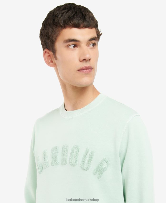 pudder blå stor logotrøje med rund hals BR2BR21041 Mænd Barbour tøj