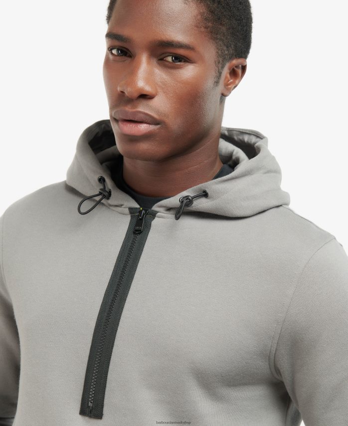 sort badge halv lynlås hættetrøje BR2BR21070 Mænd Barbour tøj