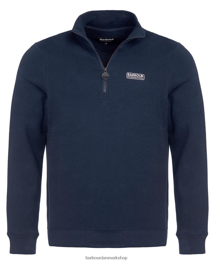 sort international sweatshirt essentiel halv lynlås BR2BR21020 Mænd Barbour tøj