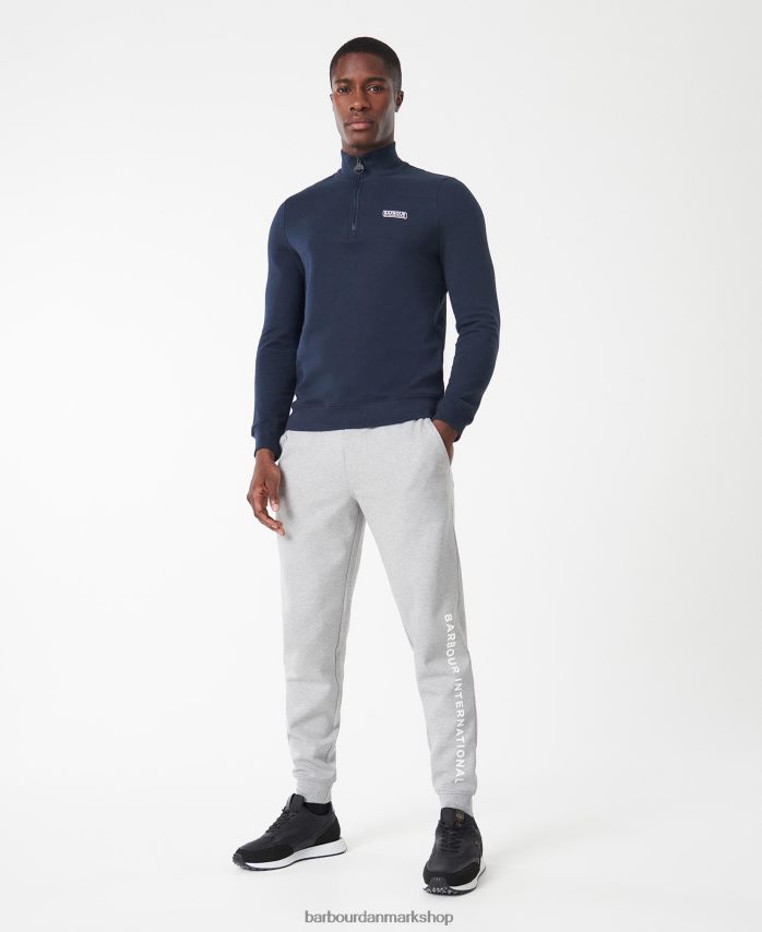 sort international sweatshirt essentiel halv lynlås BR2BR21020 Mænd Barbour tøj