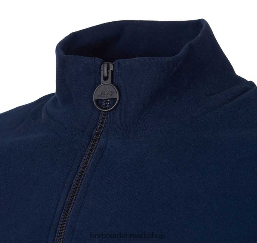 sort international sweatshirt essentiel halv lynlås BR2BR21020 Mænd Barbour tøj