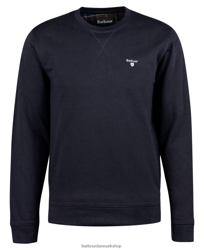 sort ridsdale sweatshirt med rund hals BR2BR2987 Mænd Barbour tøj