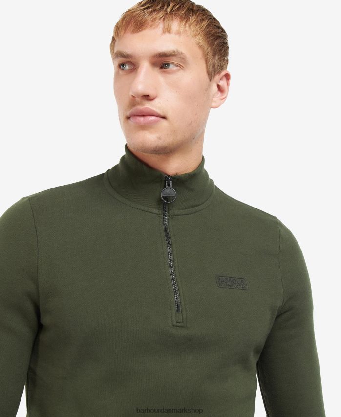 tømmerulv essentiel sweatshirt med halv lynlås BR2BR2984 Mænd Barbour tøj