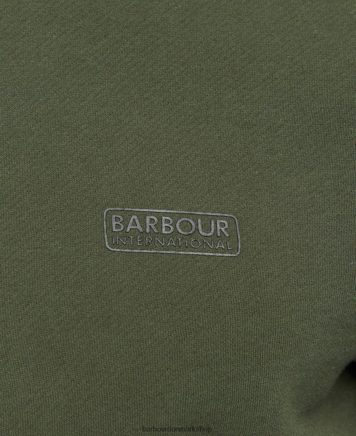 tømmerulv essentiel sweatshirt med halv lynlås BR2BR2984 Mænd Barbour tøj