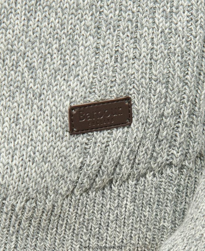 duffelpose grøn nelson sweatshirt i bomuld med halv lynlås BR2BR21114 Mænd Barbour tøj