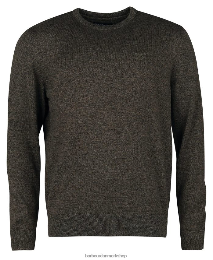grå mergel firle crew jumper BR2BR21088 Mænd Barbour tøj