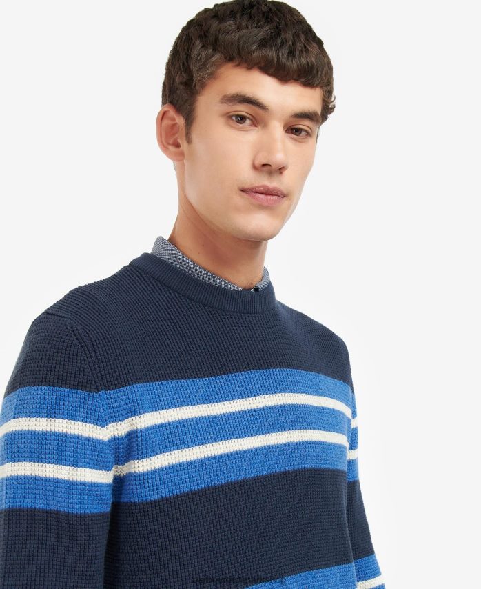 klassisk flåde blaydon stribet sweatshirt BR2BR21122 Mænd Barbour tøj