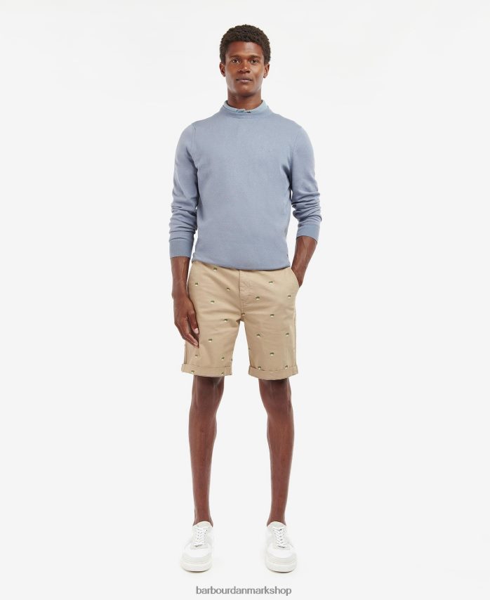 let mos let bomuldstrøje med rund hals BR2BR21126 Mænd Barbour tøj