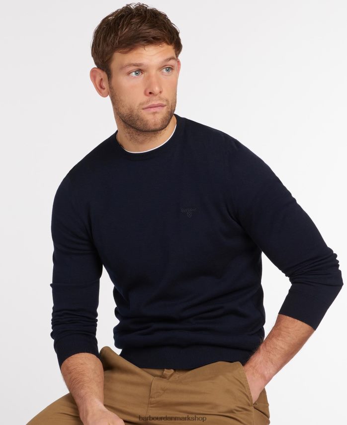 lyseblå let bomuldstrøje BR2BR21089 Mænd Barbour tøj