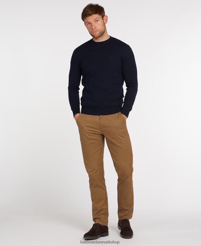 lyseblå let bomuldstrøje BR2BR21089 Mænd Barbour tøj