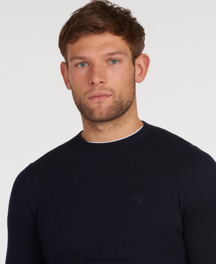 lyseblå let bomuldstrøje BR2BR21089 Mænd Barbour tøj