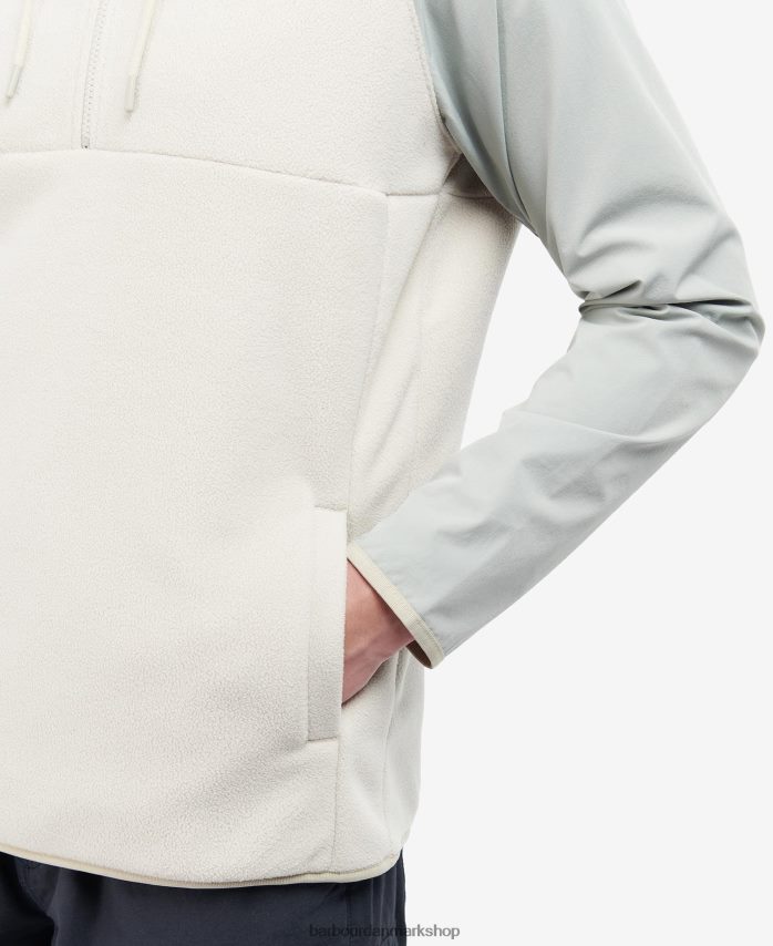 paloma newfield fleece-hættetrøje med halv lynlås BR2BR21132 Mænd Barbour tøj