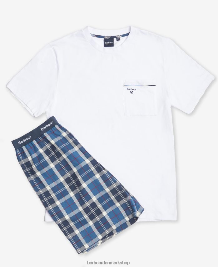 sommer navy tartan bailes pj sæt BR2BR21243 Mænd Barbour tøj