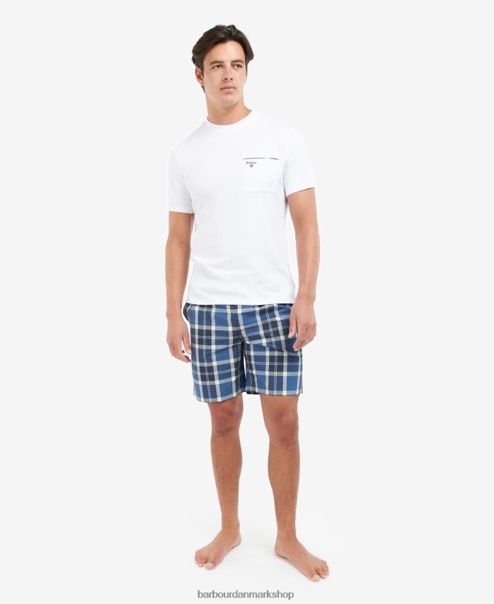 sommer navy tartan bailes pj sæt BR2BR21243 Mænd Barbour tøj