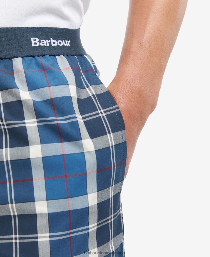 sommer navy tartan bailes pj sæt BR2BR21243 Mænd Barbour tøj