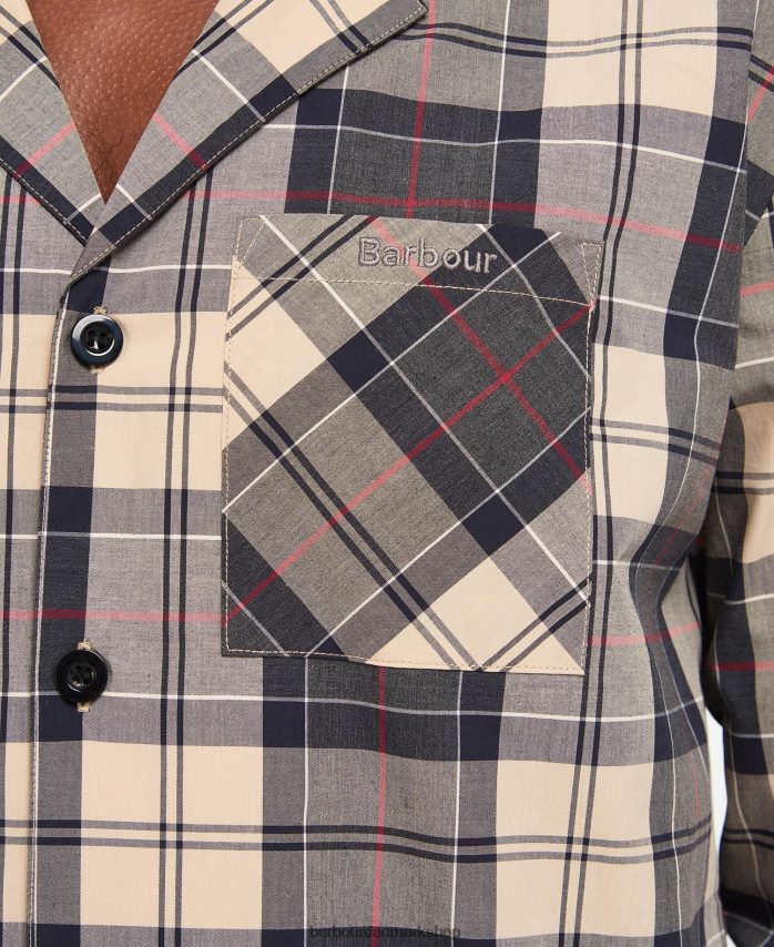 sommer navy tartan carlisle pj sæt BR2BR21242 Mænd Barbour tøj